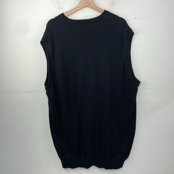 Lacoste Black Vest Sweater 4X Long - Picture 4 of 11
